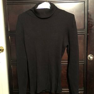Women’s nwot ribbed black turtleneck size lg